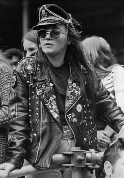 biker girl style 1970s